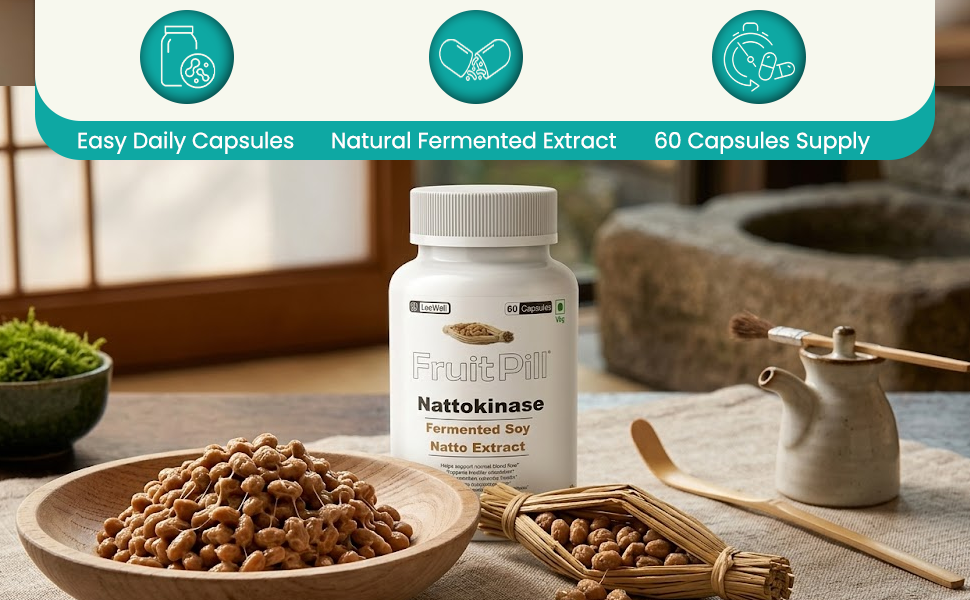 by LeeWell Nattokinase 4000 FU 200mg, 60 Veg Capsules