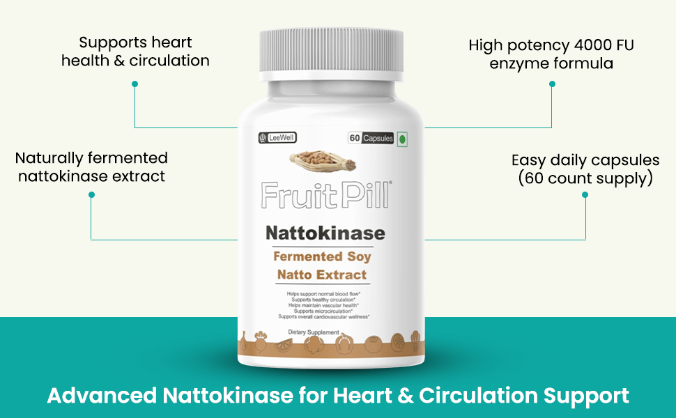by LeeWell Nattokinase 4000 FU 200mg, 60 Veg Capsules