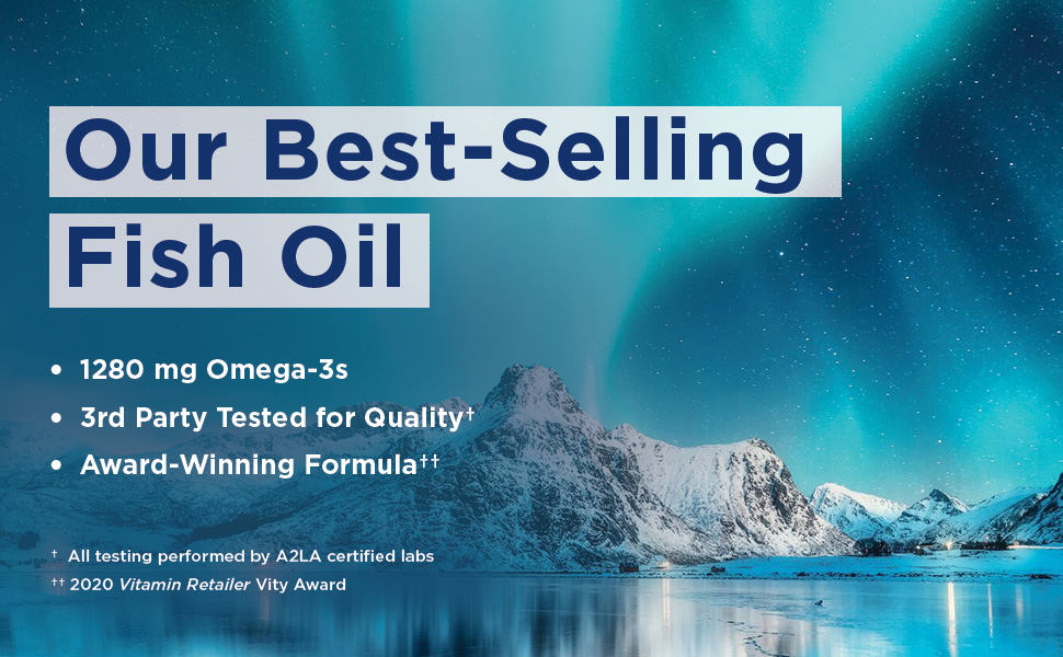 Nordic Naturals Ultimate Omega 3 Fish Oil In Fish Gelatin | 1280Mg EPA & DHA Supplement | Omega 3 Supplement For Pescatarian & Restricted Diets | 60 Fish Oil Lemon Flavour Softgel