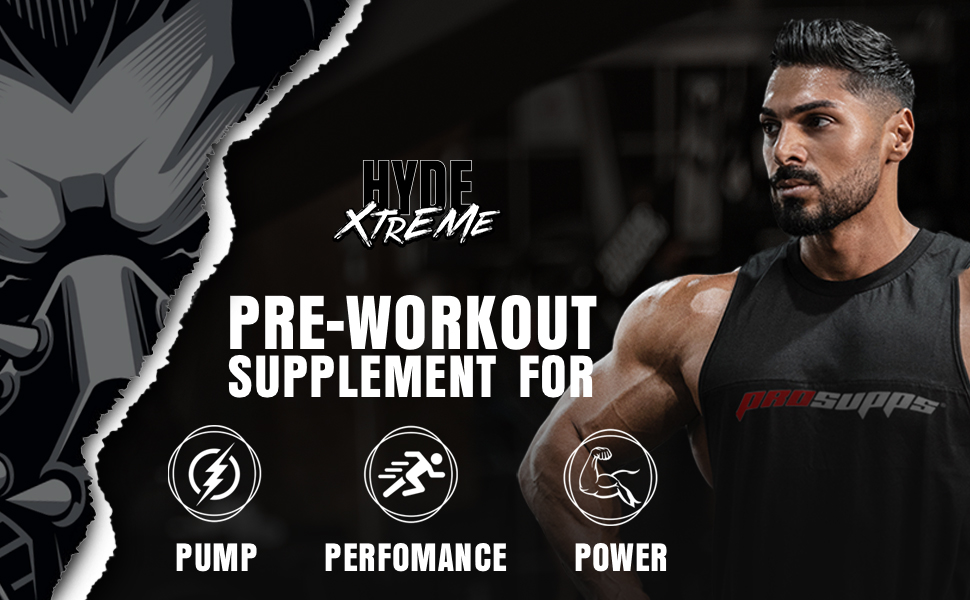 ProSupps Hyde Xtreme Blue Razz High Stim Pre Workout, 30 Servings