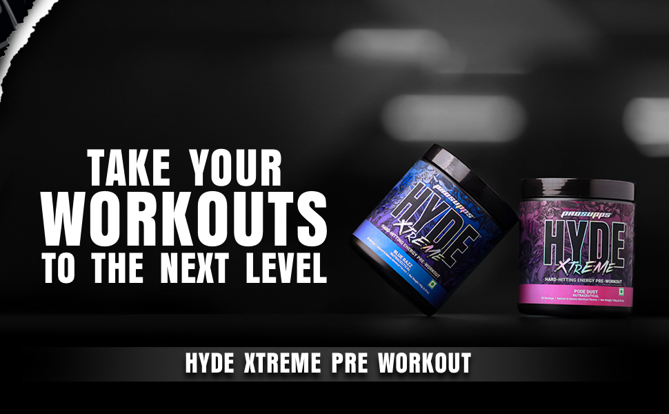 ProSupps Hyde Xtreme Blue Razz High Stim Pre Workout, 30 Servings