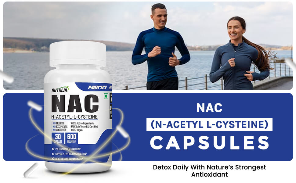 NutriJa NAC (N-Acetyl L-Cysteine) 600mg - 30 Capsules
