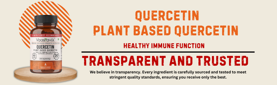 Vaastavik Pure Best Bioactive Quercetin Sophora Japonica Plant Based Supplement Capsules Extract 500mg