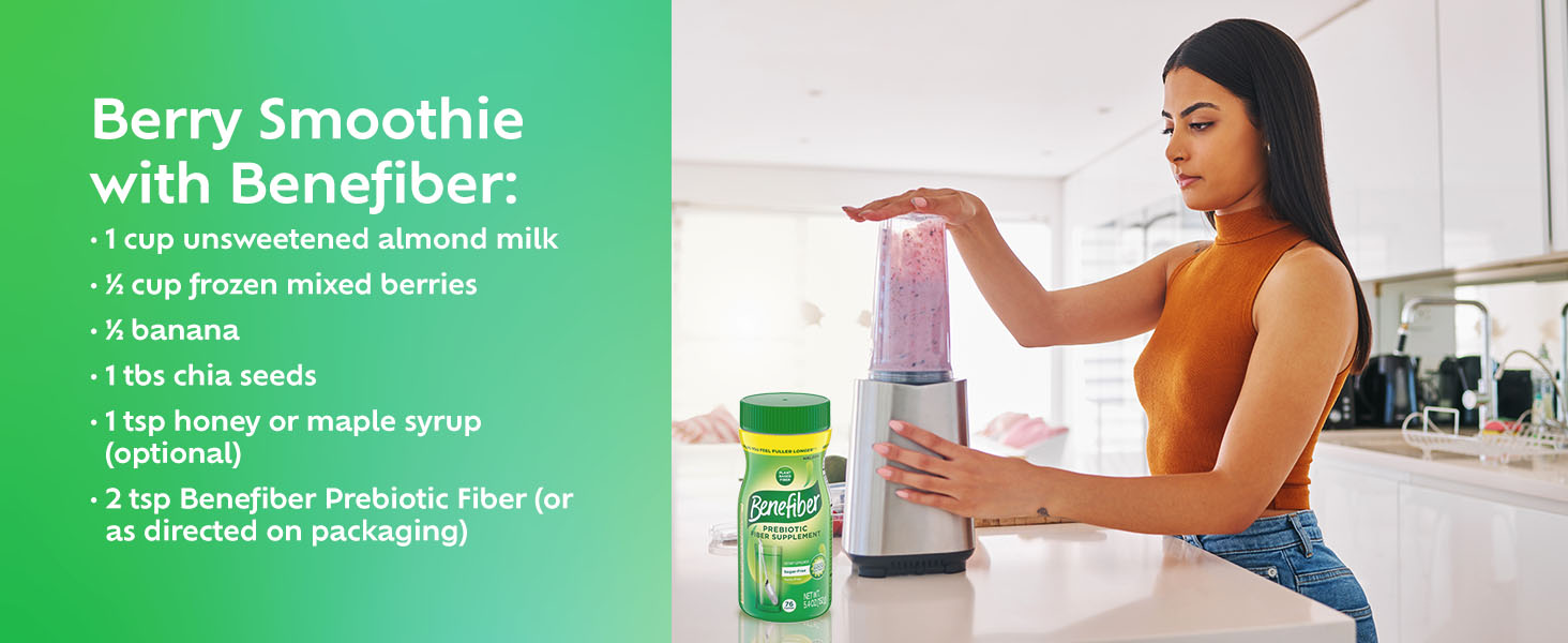 Benefiber Prebiotic Fiber Supplement Powder, Unflavored, 250 Teaspoons