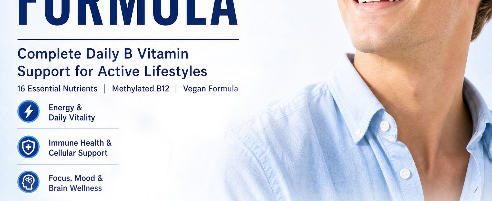 16-in-1 Vitamin B Complex Multivitamin, Methylated B12, 120 Vegan Capsules