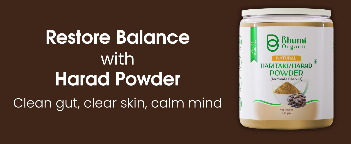 Bhumi Organic Harad Powder, 400 GM