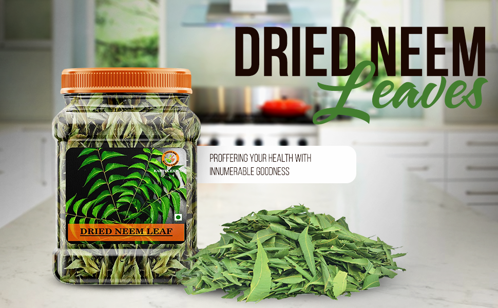 Kartik Export Sun Dry Neem Leaves [ Dried Neem Patta ], 300 Grams