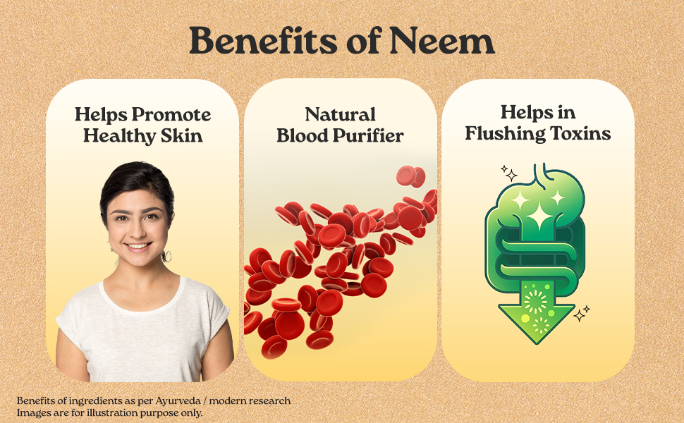 A TATA Product - Organic India Neem Blood Purifier - 60 Veg Capsules, Natural Blood Purifier, Plant-Based Anti-Bacterial, Anti-Viral, With Immunity Boosting Properties, GMP & NPOP Certified Organic