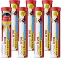 T&D vācu dzelzs 14 mg - 140 Vegan Drink Putojošās tabletes - Ķiršu Flavors - Ražots Vācijā