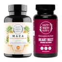 Happy Healthy Hippie Beetroot kapsulas un organisko Maca enerģijas tabletes un Libido uzlabotājs