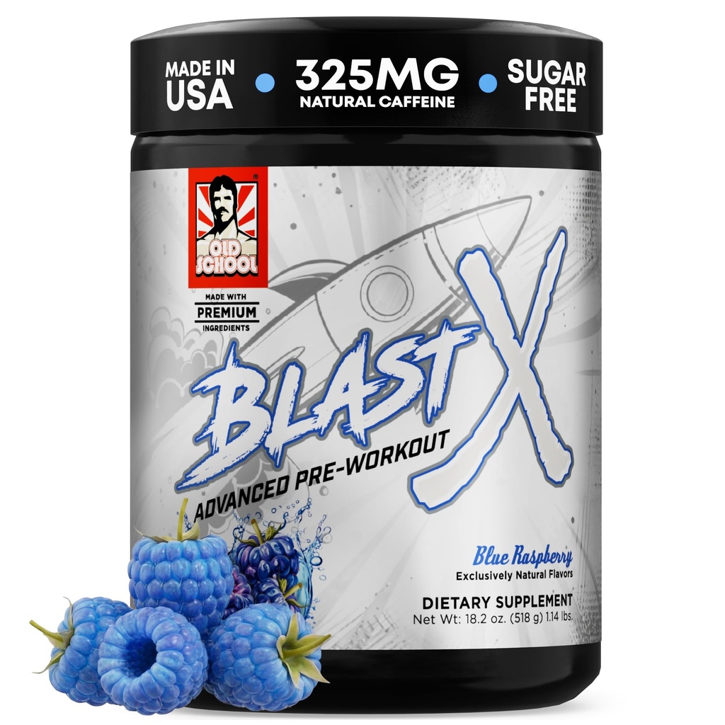 Vecās skolas laboratorijas   ) Blast X Advanced Pre Workout Pulveris, Intensīva enerģija Booster Priekšdarbi vīriešiem un sievietēm