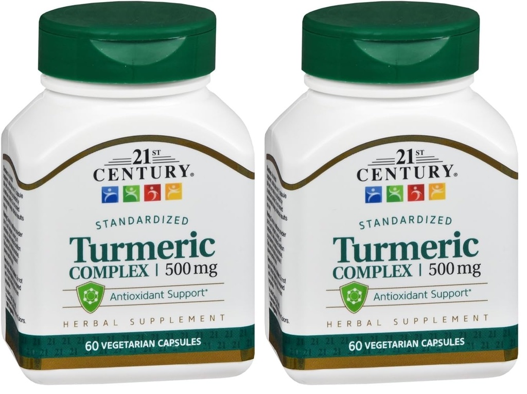 21. gadsimts Turmeric Complex Vegetarian Capsules, 60 Count (2. iepakojums)