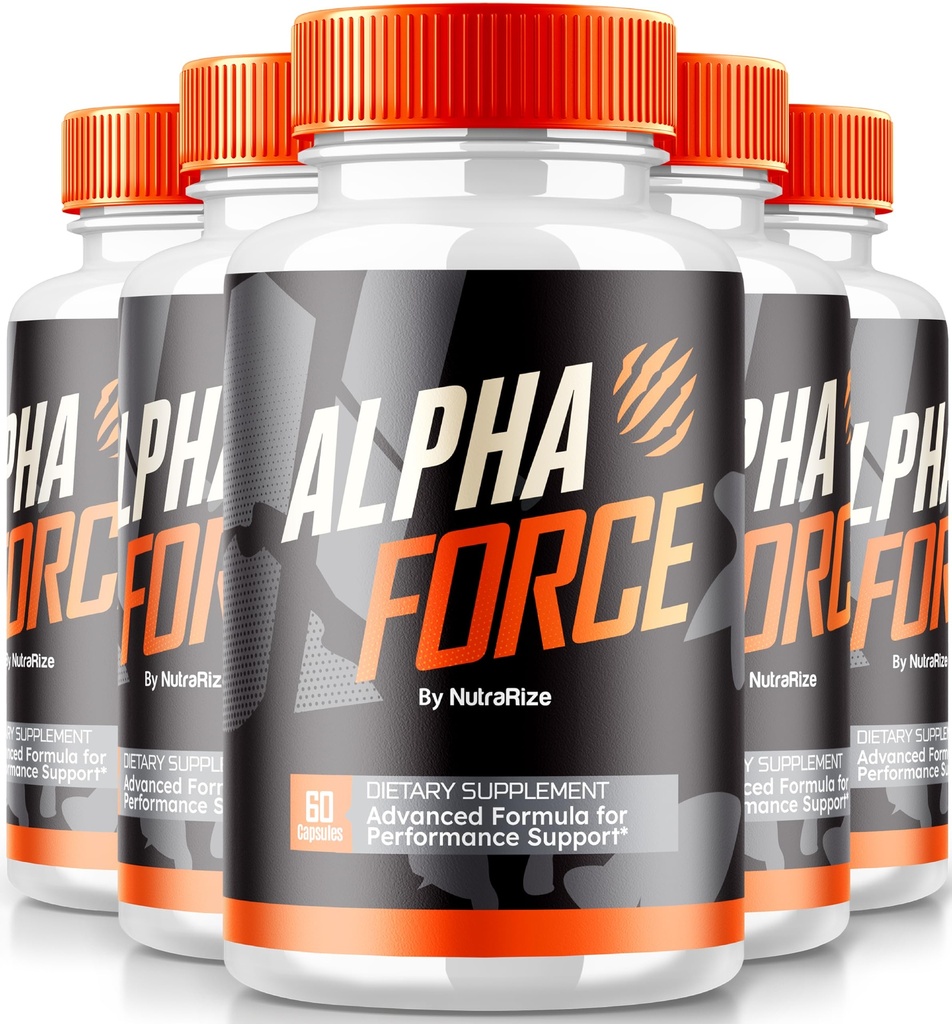 NutraRize (iepakojums 5 Alfa spēku kapsulas, visas dabas tabletes, lai atbalstītu enerģiju un veiktspēju, Uztura formula vispārējai veselībai, Oficiālais AlphaForce pārskats (300 kapsulas)