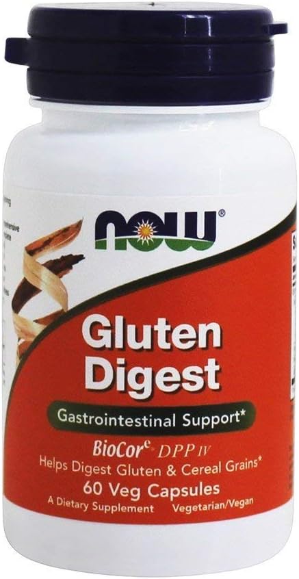 Tagad ēdieni - Gluten Digest Gastrointestinālais atbalsts - 60 Veģetārās kapsulas