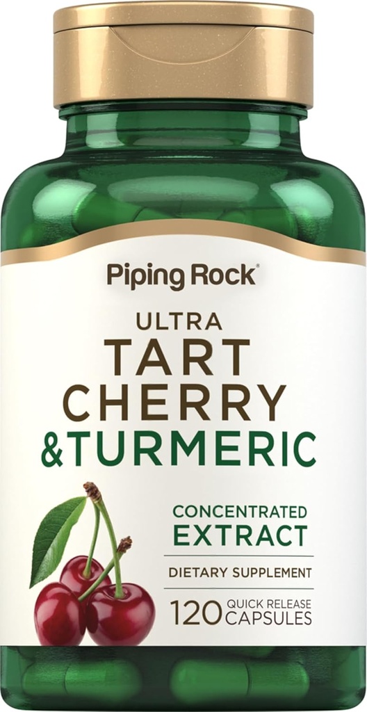Piping Rock Turmeric un Tart Cherry Kapsulas 