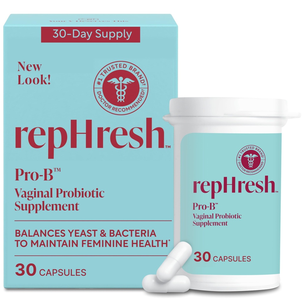 RepHresh Pro-B Sieviešu probiotikas, probiotikas papildinājums sievietēm, 30 iekšķīgi lietojamās kapsulas