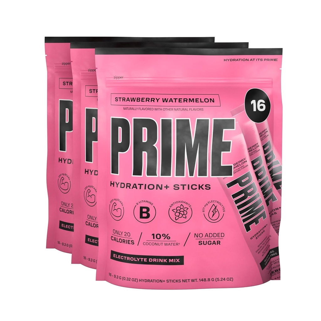 PRIME HYDRATION+ Sticks Strawberry Arcomelon 