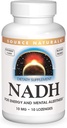 Avots Dabas NADH 10mg, Boost Enerģijas un garīgās trauksmes - 10 tabletes