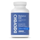 BodyBio balansa eļļa - Vegan Omega 3 6 papildinājums – Saflora un Linsēklu eļļa – atbalsta smadzeņu funkciju, veselīgu ādu, un Mood