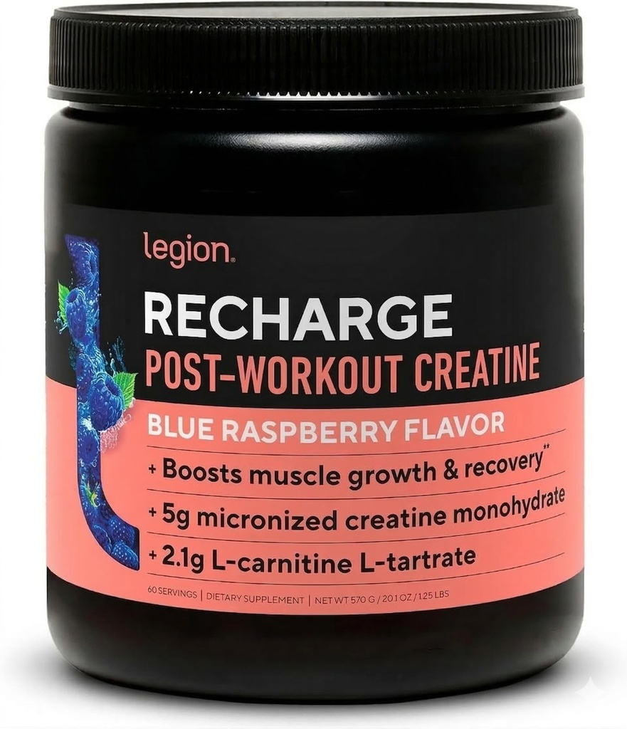 LEGION Recharge Post Workout Papildinājums - visi dabas Muskuļu celtnieks & Recovery Drink ar Micronized kreatīnmonohidrāts dabiski saldināts un aromatizēts (neuzliesmojošs, 30 Kalpojot (1. iepakojums)