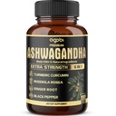 5in1 Premium Ashwagandha kapsulas - pievienots kurkuma, Rhodiola Rosea, Ingver, Black Pepper - 180 Caps uz 6 mēnešiem