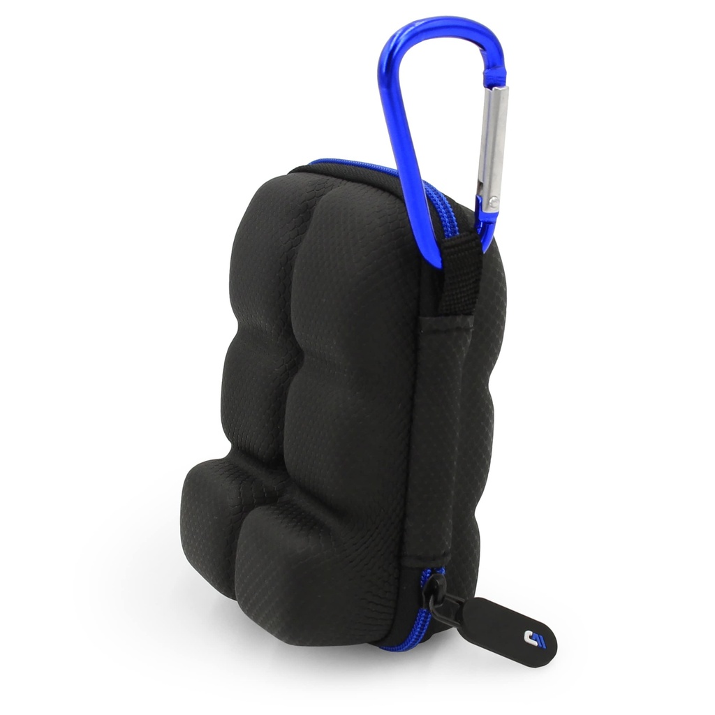 CASEMATIX Astmas inhalatora turētājs Lieta Fits Divi standarta glābšanas inhalatori ar Lanyard un Klips uz Keychain Karabīnes, Ietver tikai astmas gadījumu