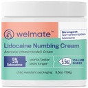 WELMATE 5% Lidokaīns Hemorrhoid Relief Cream, Maksimālais stiprums Anorektisks krēms, 5. 5oz