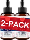 WINDSOR BOTANICALS Vegan Collagen Builder Šķidruma papildinājums - kolagēna pastiprinātājs ar C vitamīnu, biotīnu, hialuronskābi un aminoskābēm - Organiskie augļi un dārzeņi Blend - 120ml, 60 Diena