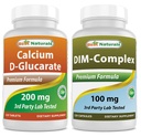 Kalcija D-glikarāts 200 mg un DIM papildinājums 100 mg