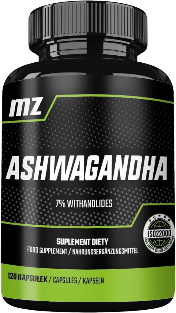 Ashwagandha ekstrakts 142 mg katrā kapsulā - 120 kapsulas - 4 mēnešu piegādes - uztura papildinājums pēc MZ