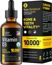 Šķidri D vitamīna pilieni - D3 vitamīns 10 000 SV ātrākai absorbcijai - palīdz atbalstīt spēcīgus kaulus un veselīgu sirdi - Vit D3 gara un imūnās sistēmas funkcija - augsta D3 vitamīna deva Sublinguāla - 2 fl oz