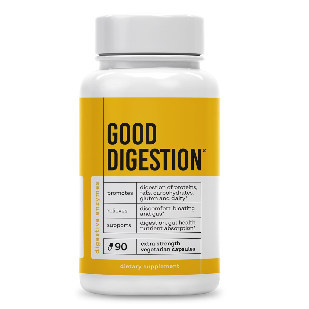 Extra Strength Gremošanas enzīmi - all-in-One formula --- Fast Bloating & Gas Relief -- - Gremošanas Relief for Carbs, Tauki, Olbaltumvielas, Gluten, Piena -- Supports Gut Health