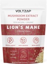 Lions Mane Powder Organic - Relaksācija un fiziskā aizsardzība - Lauvas Mane Papildinājums Youthful Radiant ādas & izziņas - 2.12OZ(60 Kalpo)