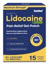 Sumifun 4% Lidokaīns Patches Plus 1% Menthol - 15 Skaita maksimālais spēks OTC sāpes Relief Patches par Back Ache Stiff Kakla locītavu sāpes Muskuļu Soreness Akūta pretsāpju