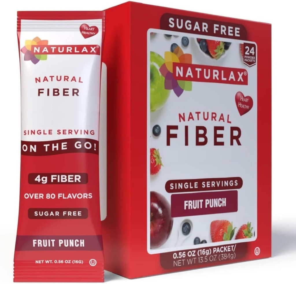 Cukurniedru pumpurs Psyllium Husk, 24 Fiber Packets