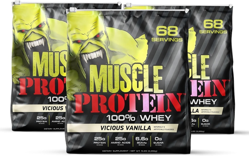 COLOSSAL LABS Muskuļu Sūkalu Olbaltumvielas uzliesmojošs Olbaltumvielu pulveris, 25 000 mg aminoskābes/suspensija, auksta filtrēta (iepakojums var būt) (15 mārciņa (iepakojums no 3), vaniļa)