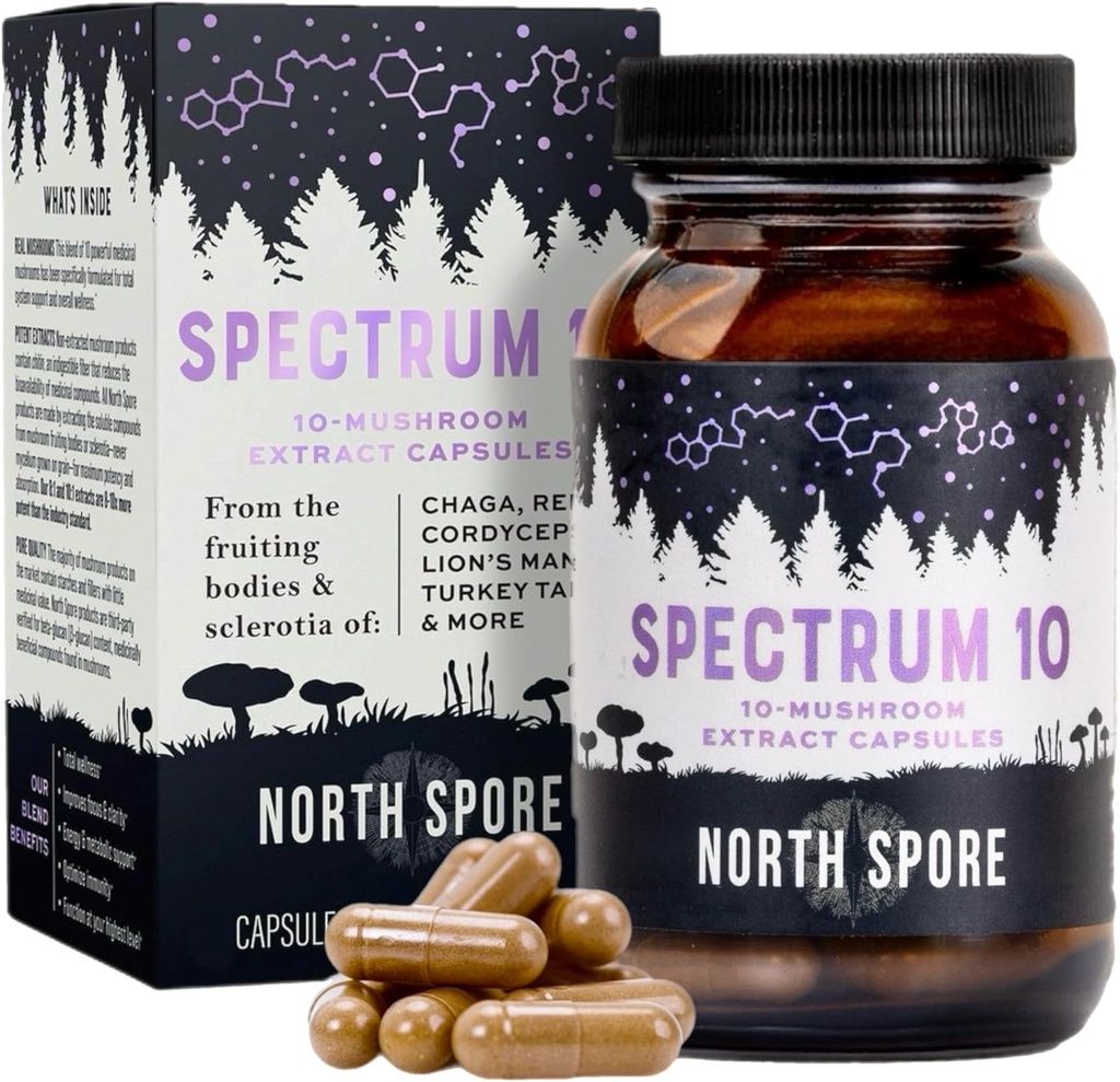 Zootaxa Organic 'Spectrum 10' Sēņu ekstrakts Kapsulas 