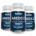 AREDS 2 Izvēlieties acu vitamīnus makulārajam atbalstam - Vitamīni acīm ar Zeaxanthin Plus lutein Macular papildinājums - Premium Macular Health Formula - Acu bagātinātāji - 60 kapsulas - (iepakojums no 3)