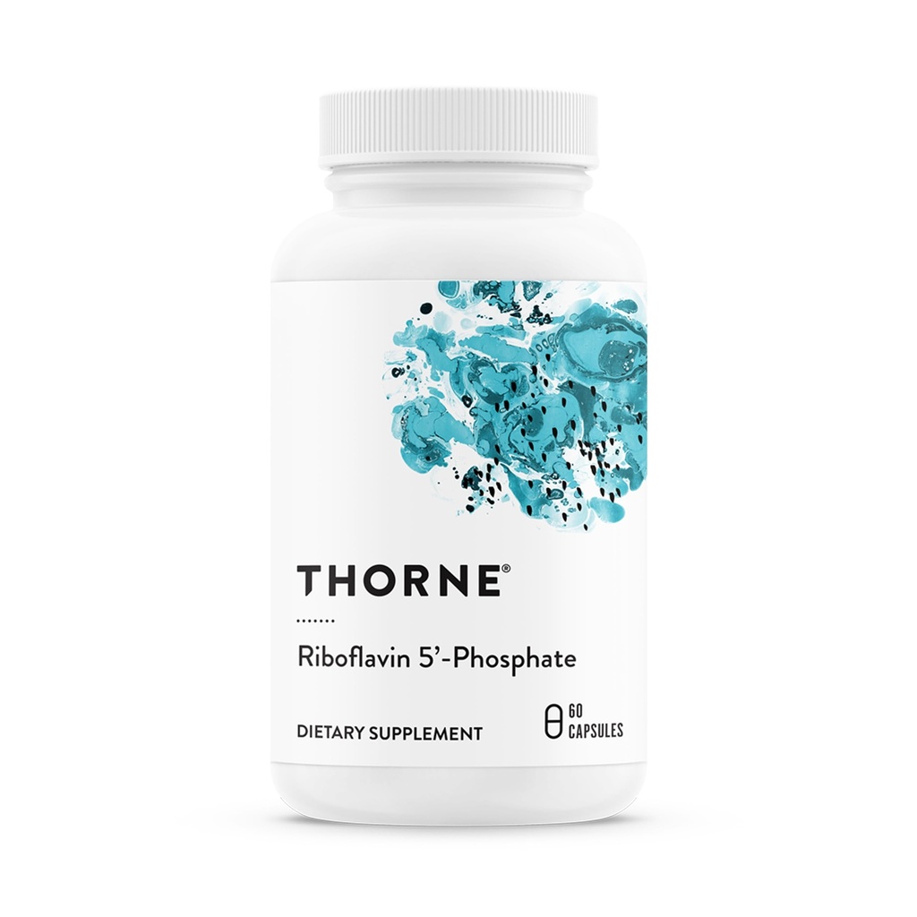 THORNE - Riboflavīna 5'-Fosfāts - B2 vitamīna bioaktīvā forma metilēšanas nesējam* - 60 kapsulas