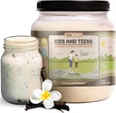 TruHeight Growth Protein Shake (Vanilla Ice Cream Flavor, Sūkalas) Augšanas un attīstības Olbaltumvielu Pulveris bērniem un pusaudžiem - Svars Gain Dzērieni - apstiprina pediatri, Picky Ēter vitamīns, laikmets 4+