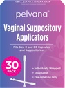Pelvana Supozitoriji Piederumi sievietēm - (30 Pack) - Iepakojums Izmērs 0 un 00 Kapsulas - Bieži lieto kopā ar Boric Acid Supozitoriji