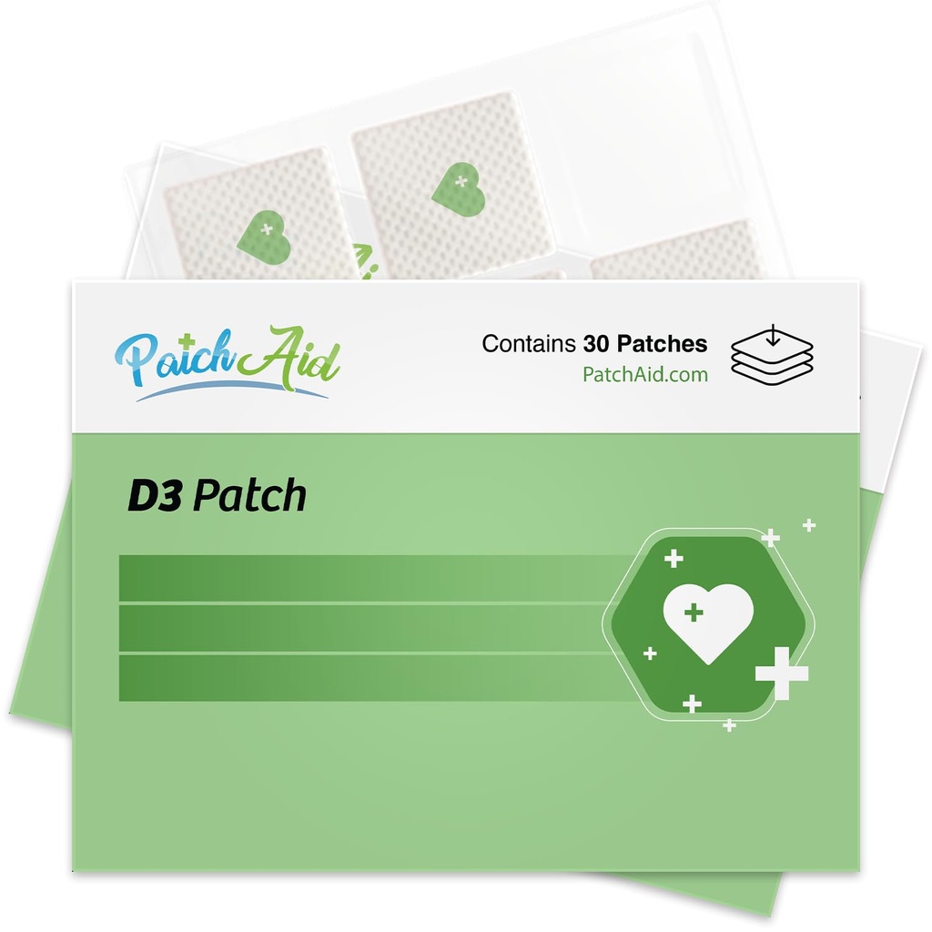 PatchAid D3 Topical Patch 30 dienu piegādes