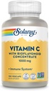 SOLARAY C vitamīna 1000mg ar Bioflavonoids Koncentrāts - C vitamīna kapsulas ar Rose HIPS un Acerola Cherry - Antioksidants, sirds veselība un imūnās palīdzības papildinājums, Vegan, ne-GMO, 100 Servējumi