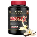 ALLMAX Nutrition - ISOFLEX Sūkalu proteīna pulveris, sūkalu olbaltumvielu izolāts, 27g proteīna, vaniļas, 5 mārciņa