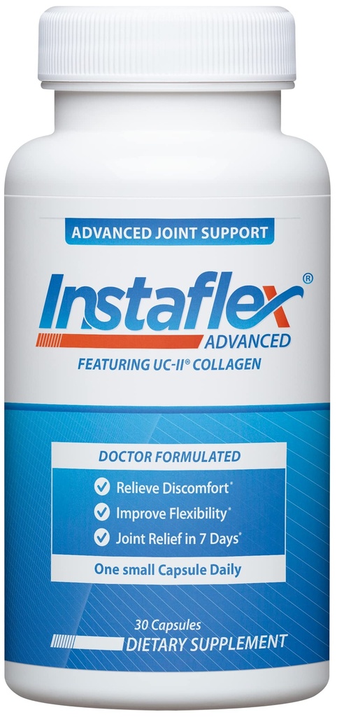 Instaflex Advanced Location Support Pielikums - Turmeric, Resveratrol, Boswellia Serrata Extract, BioPerine, UC-II Collagen- 30 Count