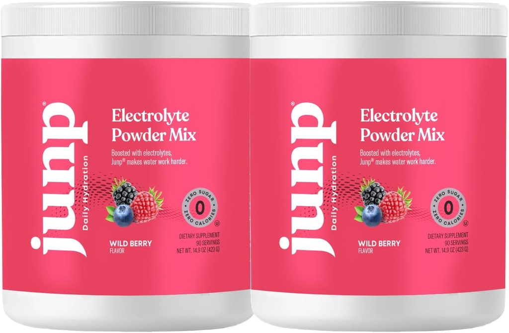 JŪNP Elektrolītu pulveris Nē Cukurs Nav Carbs – Wild Berry Fruit Flavor Drink Mix - Kālija un Sāls Elektrolītu hidrācijas pulveris Zero Calorie Cukurs Bez Elektrolītu Pulveris, Keto Friendly, 180 Kalpo