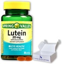 Spring Valley Lutein 20mg- ar Zeaxanthin 30 softgels (1 iepakojums), Boxed by Fusion Shop veikals