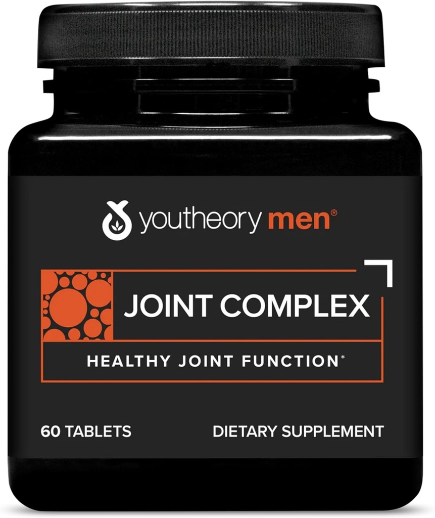 Youtheory Complex for Men – ar Boswellia, Ginger, Turmeric, & UC-II kolagēna 60 tabletēm