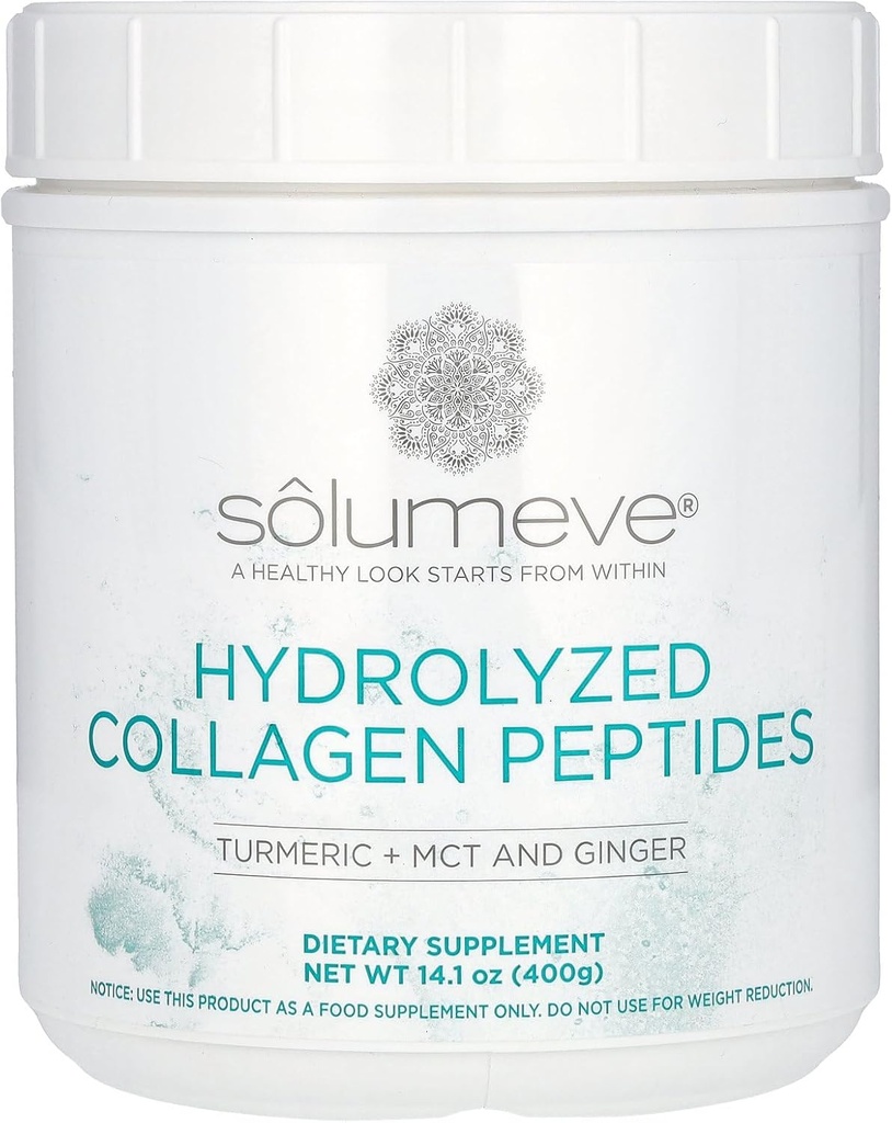 California Gold Nutrition Hidrolizēts kolagēns Peptīdi ar turmeriku, MCT un ingveru, 14.1 oz (400 g)