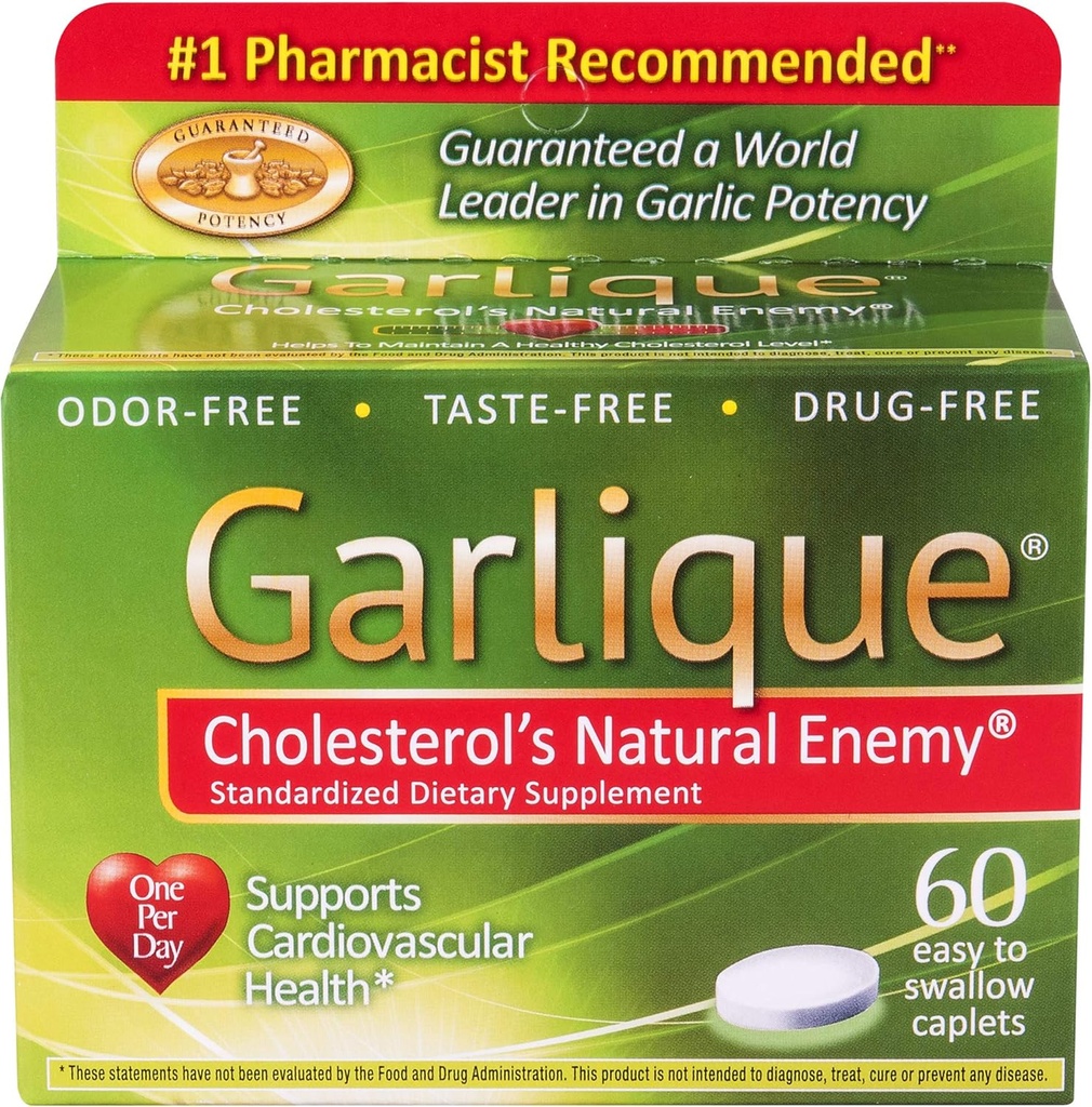 Garlique Caplets 60 tabletes (4 tablešu iepakojums)